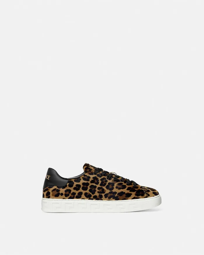 Sneakers Men Versace Leopard Greca Sneakers Animalier