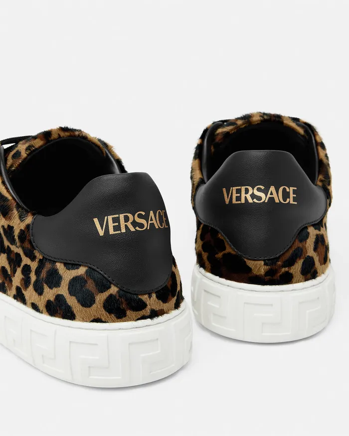 Sneakers Men Versace Leopard Greca Sneakers Animalier