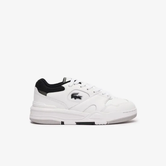 Sneakers Women Lacoste Women039s Lineshot Contrasted Collar Leather Sneakers Whiteblack 147