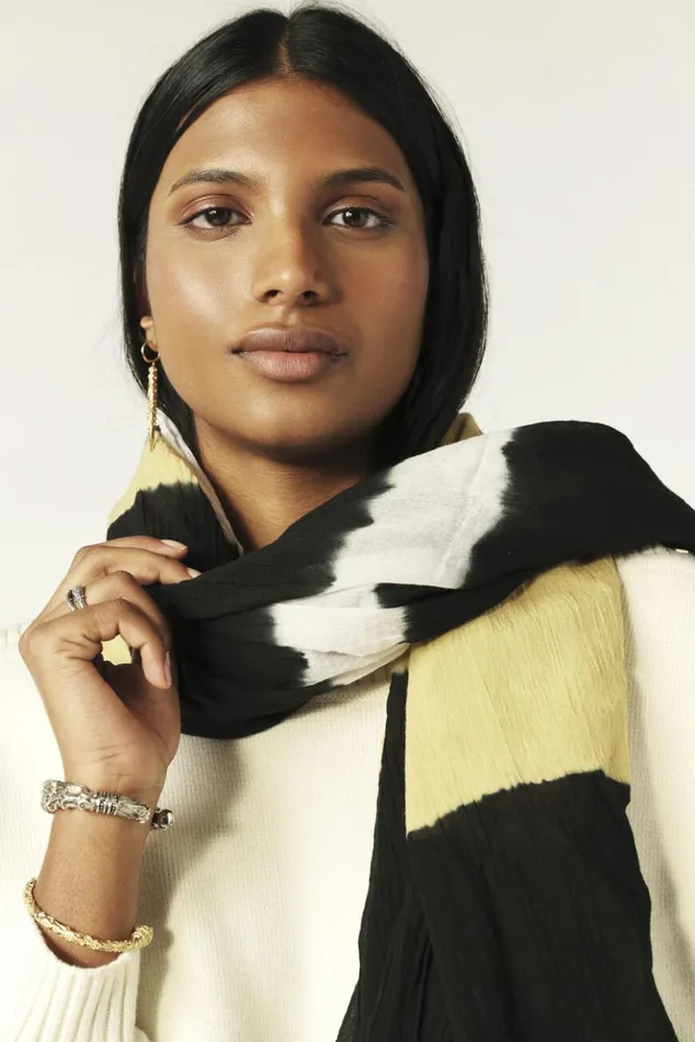 SnowTieDyed Foulard Shoes and Accessories Baandsh Scarves and Beanies