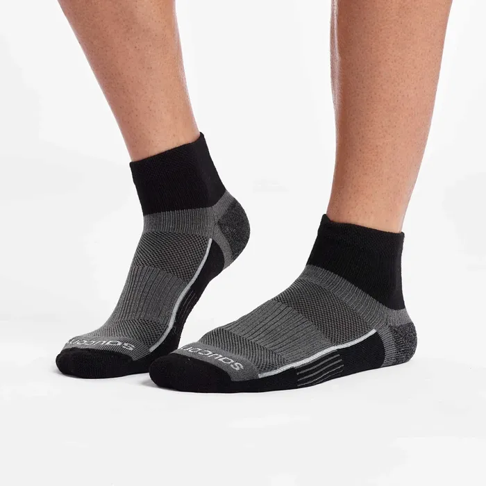 Socks Inferno Quarter 3Pack Socks Black Saucony Men