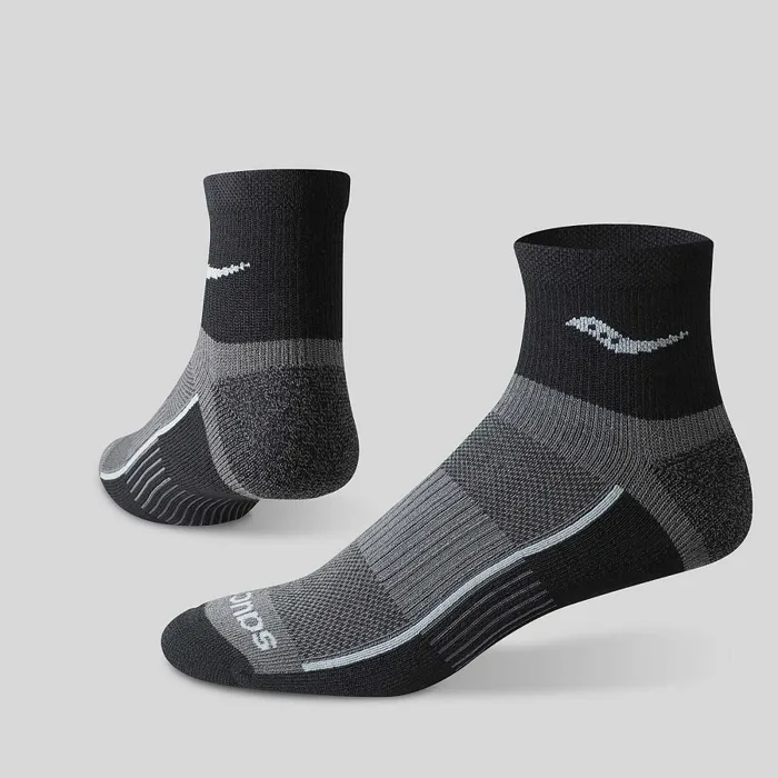 Socks Inferno Quarter 3Pack Socks Black Saucony Men