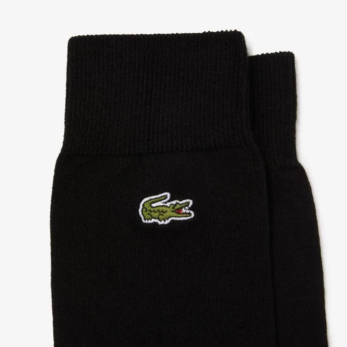 Socks MenWomen Lacoste Unisex Cotton Blend HighCut Socks Black 031