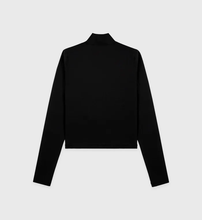 Sporty and Rich Activewear Women Serif Logo Sports Jacket 8211 BlackWhite