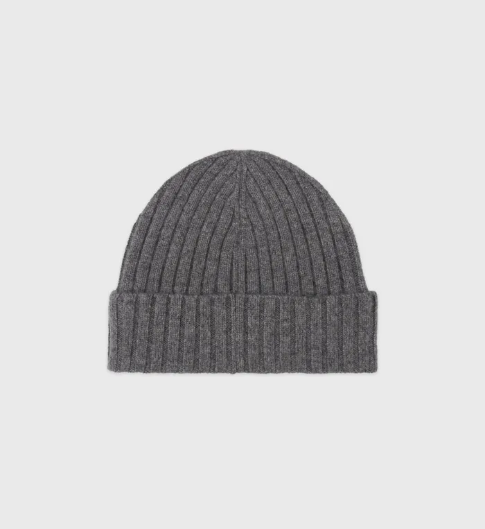 Sporty and Rich Beanies and Scarves Women SRC Cashmere Beanie 8211 GrayWhite