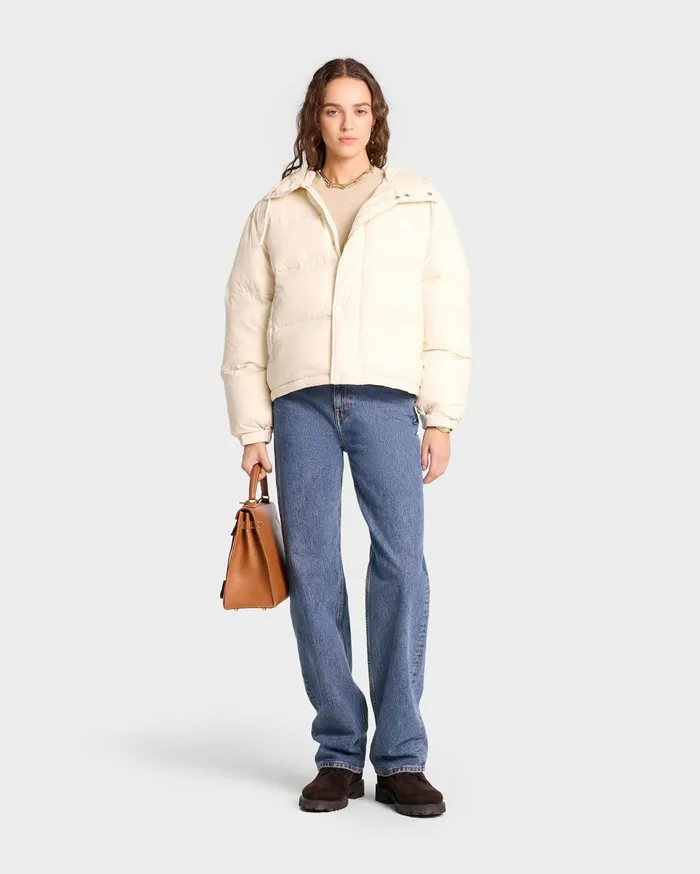 Sporty and Rich Coats Women Running Woman Puffer Jacket 8211 Off White
