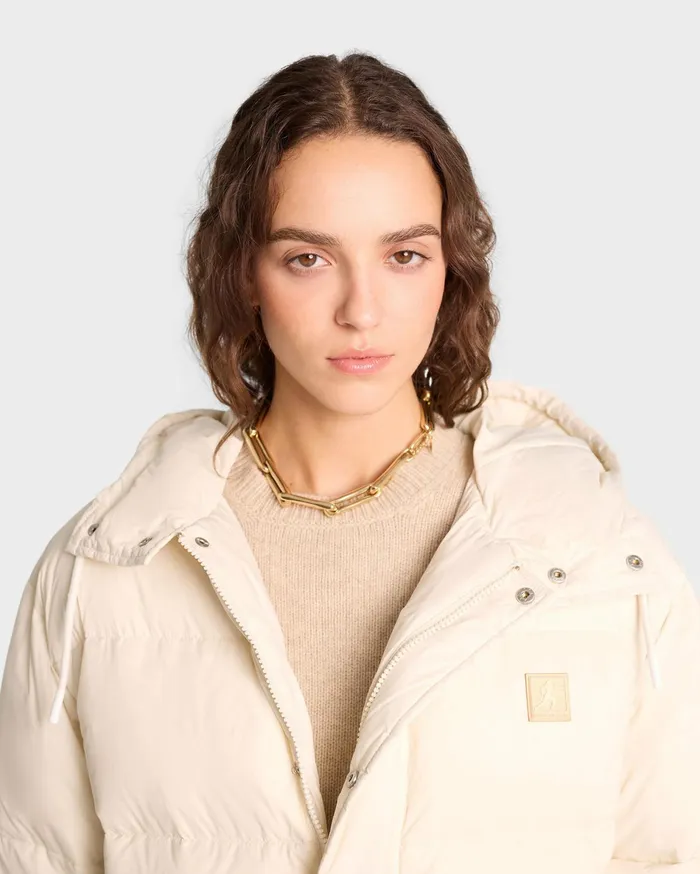 Sporty and Rich Coats Women Running Woman Puffer Jacket 8211 Off White