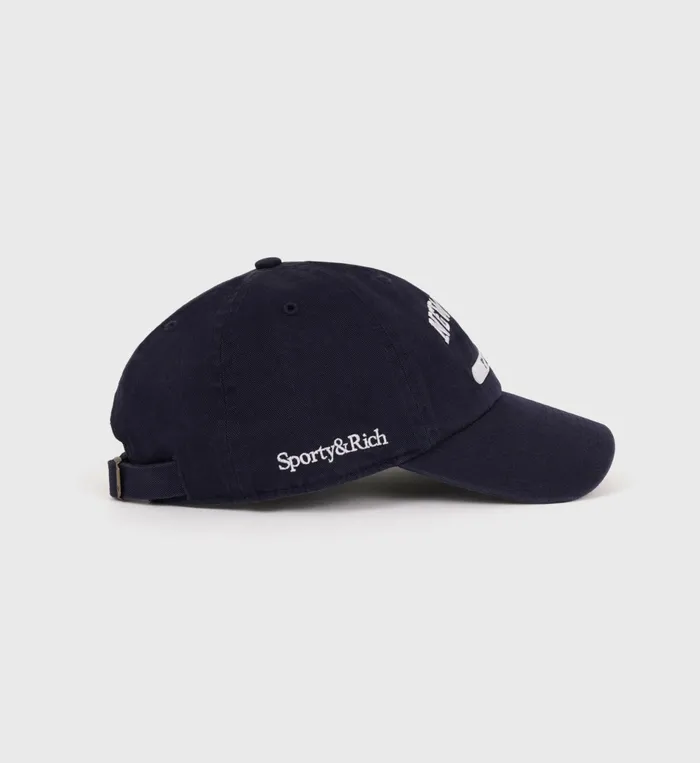 Sporty and Rich Hats Women League Hat 8211 NavyWhite