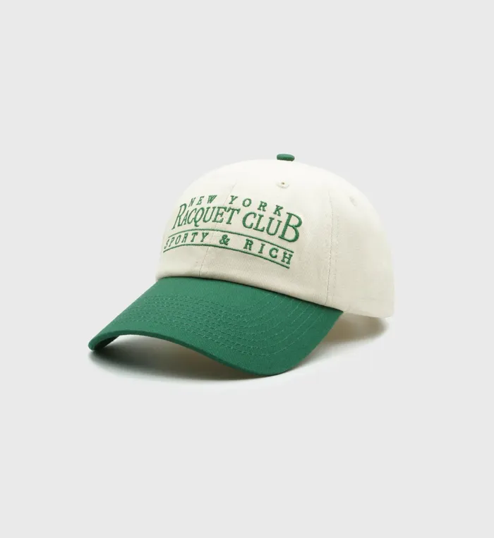 Sporty and Rich Hats Women NY Racquet Club Hat 8211 CreamForest