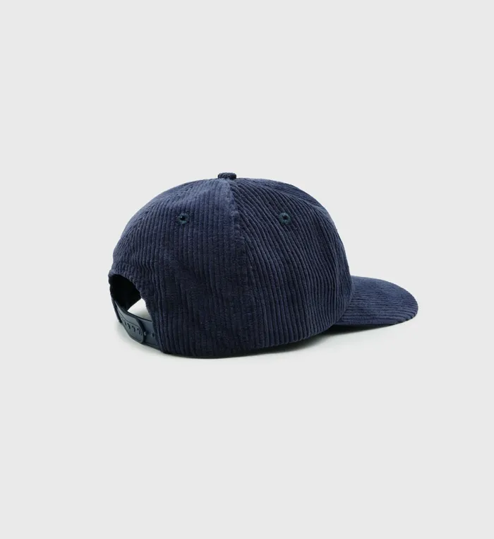 Sporty and Rich Hats Women Wellness Club Corduroy Hat 8211 NavyCream