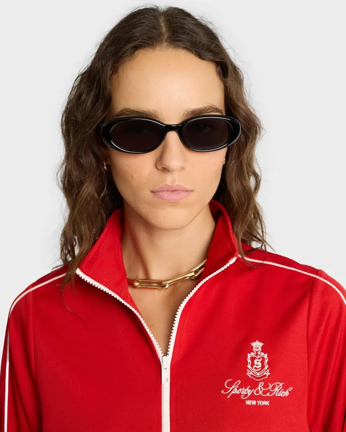 Sporty and Rich Jackets Women Vendome Track Jacket 8211 RubyWhite