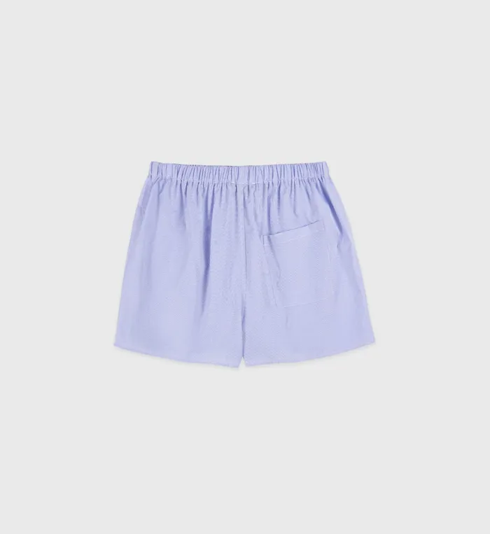 Sporty and Rich Shirting Women Bristol Crest Boxer Short 8211 WhiteNavy