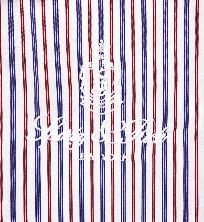 Sporty and Rich Shirts Men Vendome Oversized Shirt 8211 NavyRedWhite