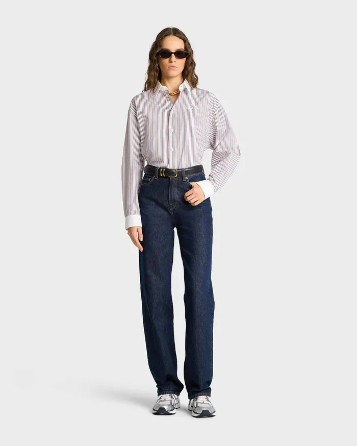 Sporty and Rich Shirts Men Vendome Oversized Shirt 8211 NavyRedWhite