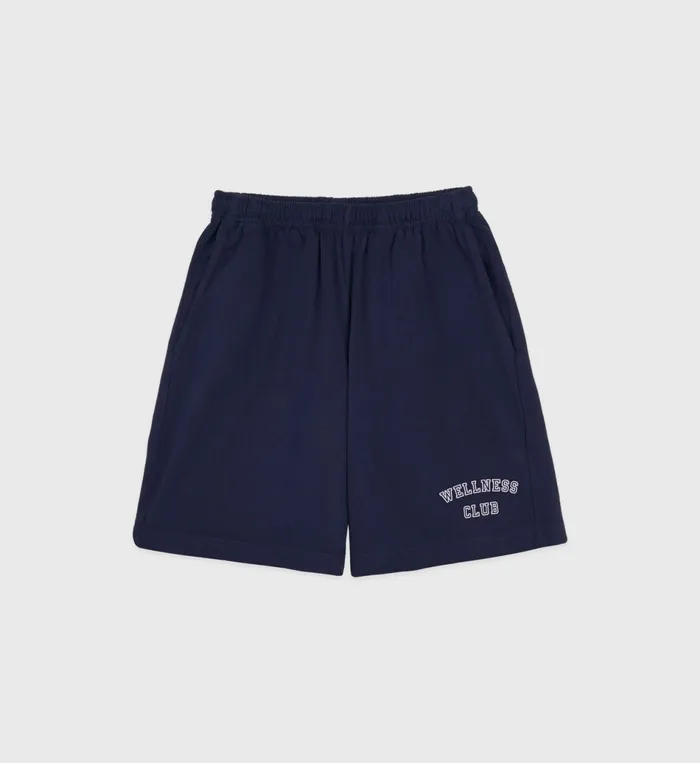 Sporty and Rich Shorts Men Wellness Club Gym Short 8211 NavyWhite