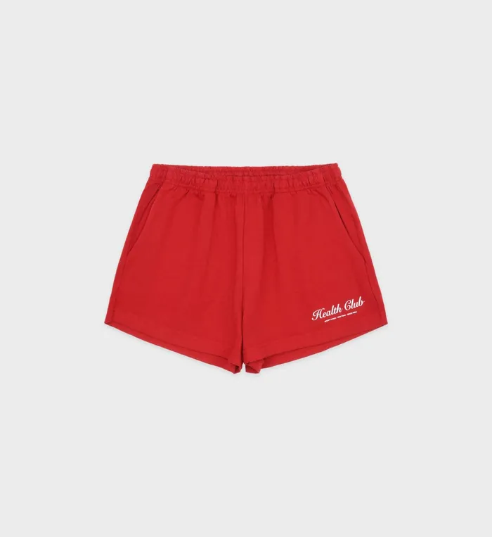 Sporty and Rich Shorts Women Plaza Disco Short 8211 RubyWhite