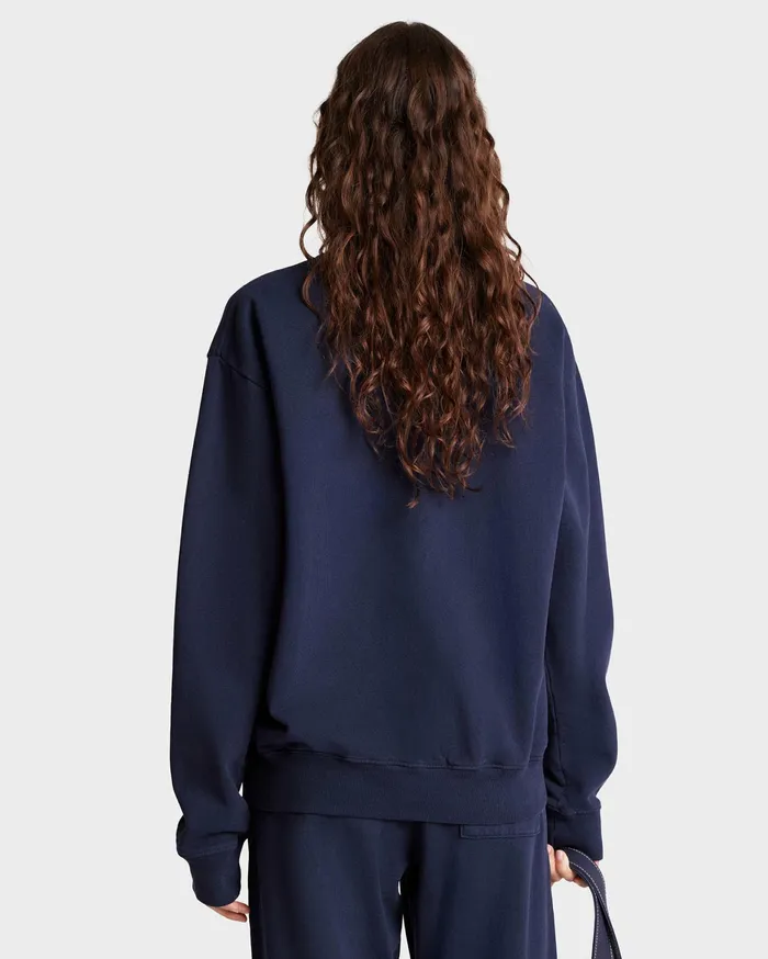 Sporty and Rich Sweatshirts Women California Crewneck 8211 NavyWhite
