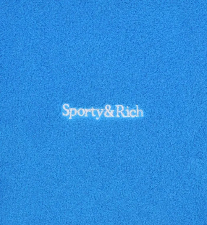 Sporty and Rich Sweatshirts Women Hooded Polar Sweatshirt 8211 Ocean