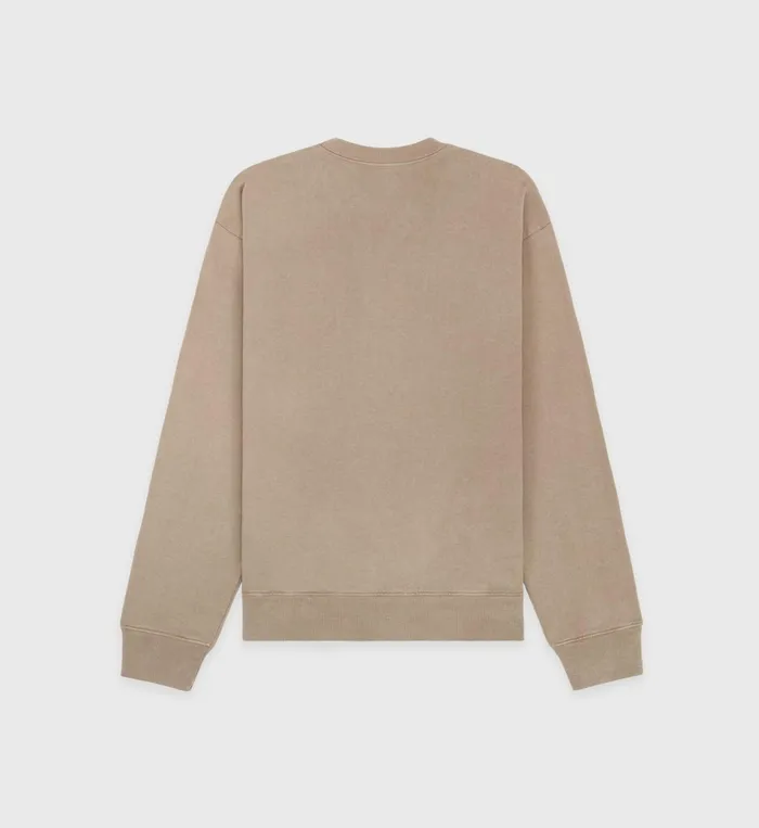 Sporty and Rich Sweatshirts Women Made In USA Crewneck 8211 EspressoWhite