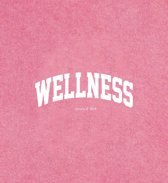 Sporty and Rich Sweatshirts Women Wellness Ivy Cropped Hoodie 8211 CandyWhite