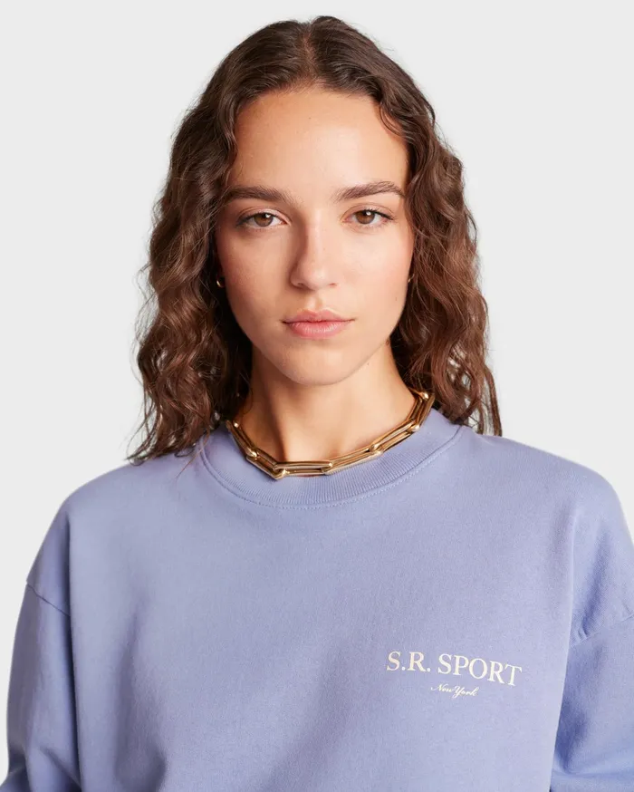 Sporty and Rich Sweatshirts Women Wimbledon Crewneck 8211 ColonyCream