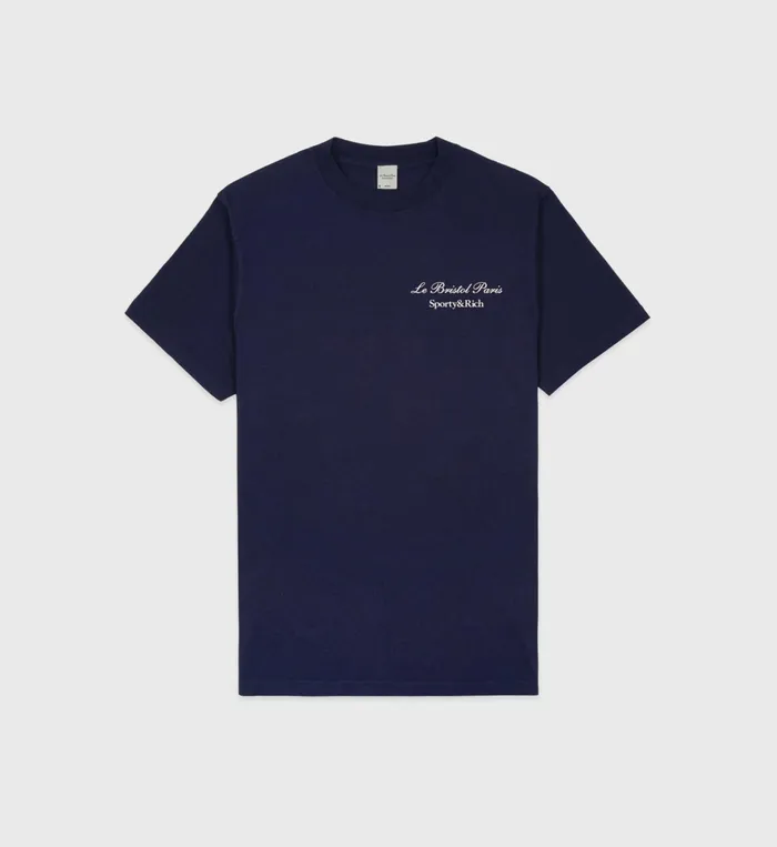 Sporty and Rich TShirts and Tops Women Faubourg TShirt 8211 NavyWhite