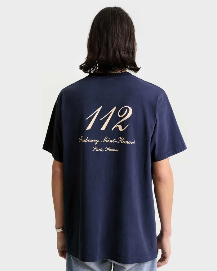 Sporty and Rich TShirts and Tops Women Faubourg TShirt 8211 NavyWhite