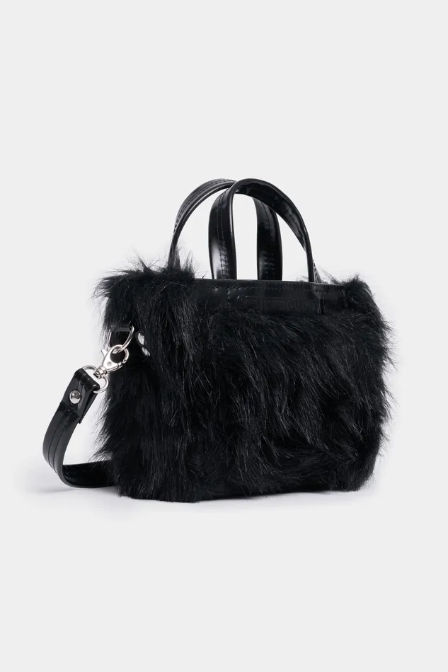 Stutterheim Biblio Mini Faux Bag Opal Black Women Handbags