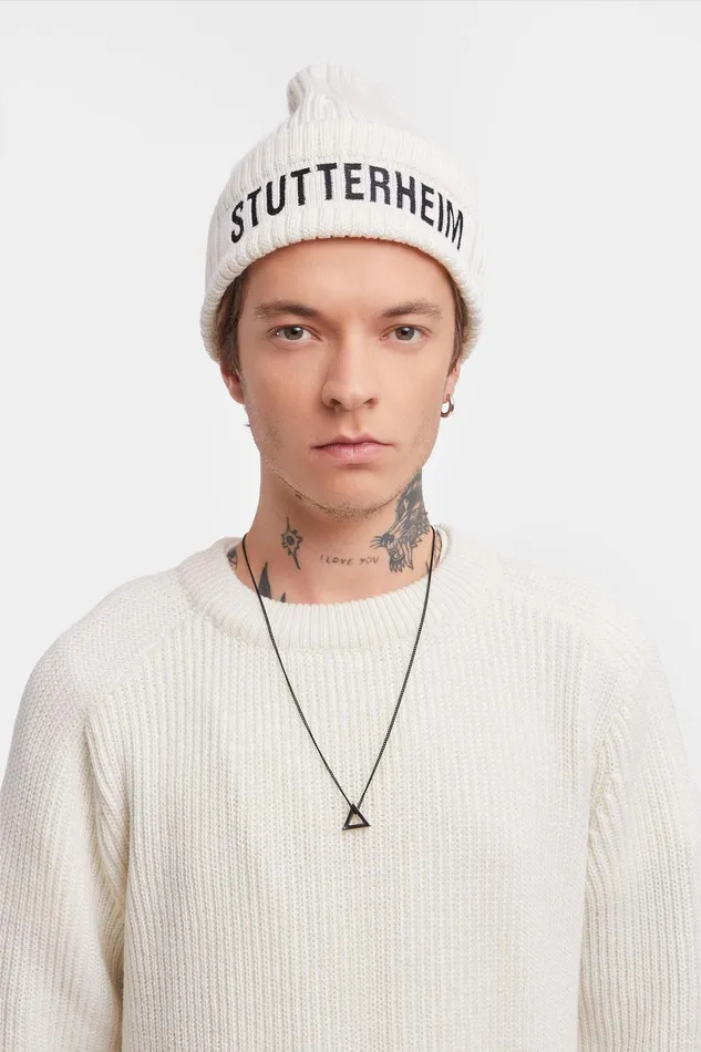 Stutterheim Big L Beanie OffWhite Women Beanies