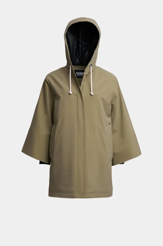 Stutterheim Lubban Winter Matte Raincoat Aloe Women Winter Coats