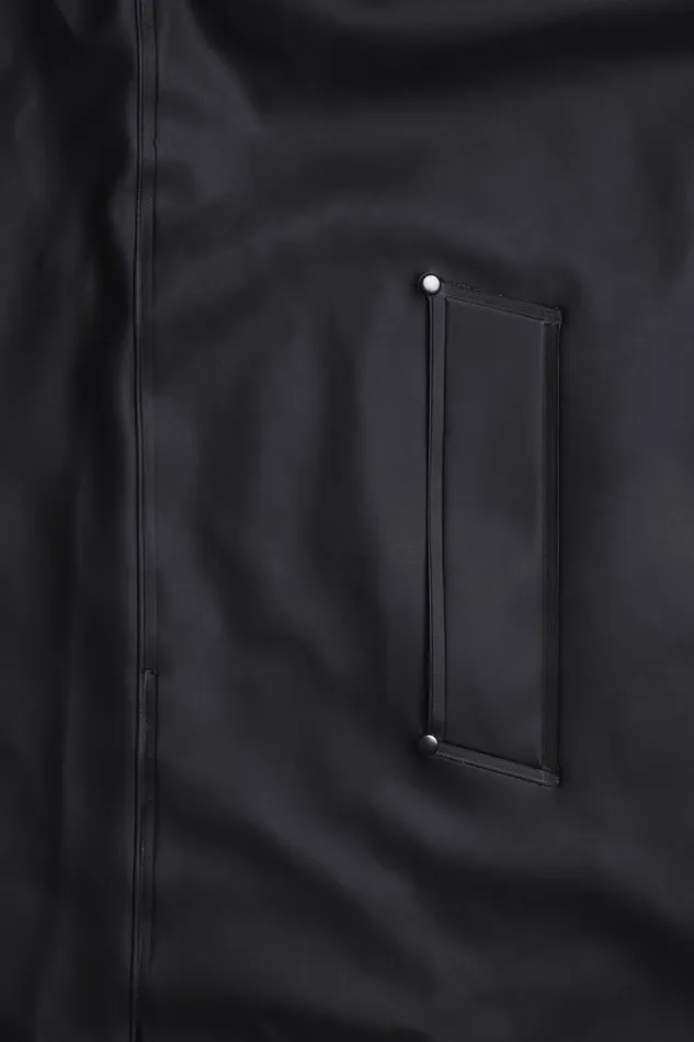 Stutterheim Mosebacke Long Winter Jacket Black Women Raincoats