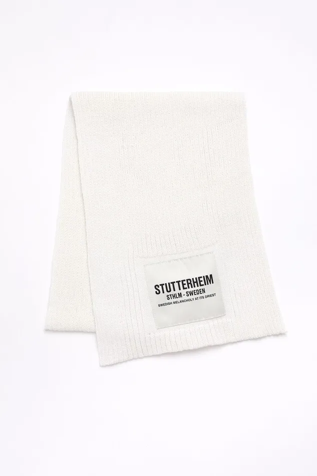 Stutterheim Wrap Scarf OffWhite Women Scarves
