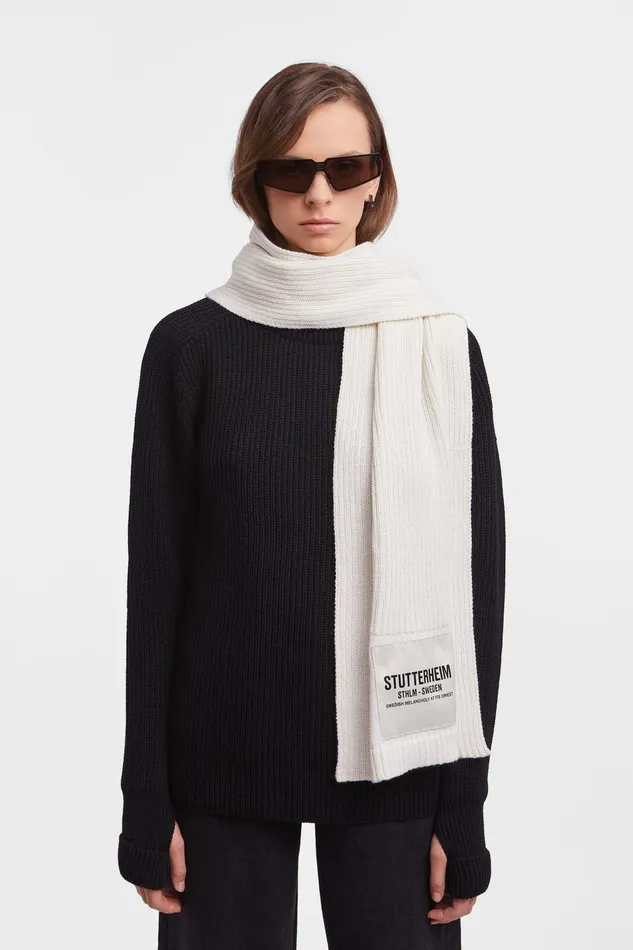 Stutterheim Wrap Scarf OffWhite Women Scarves