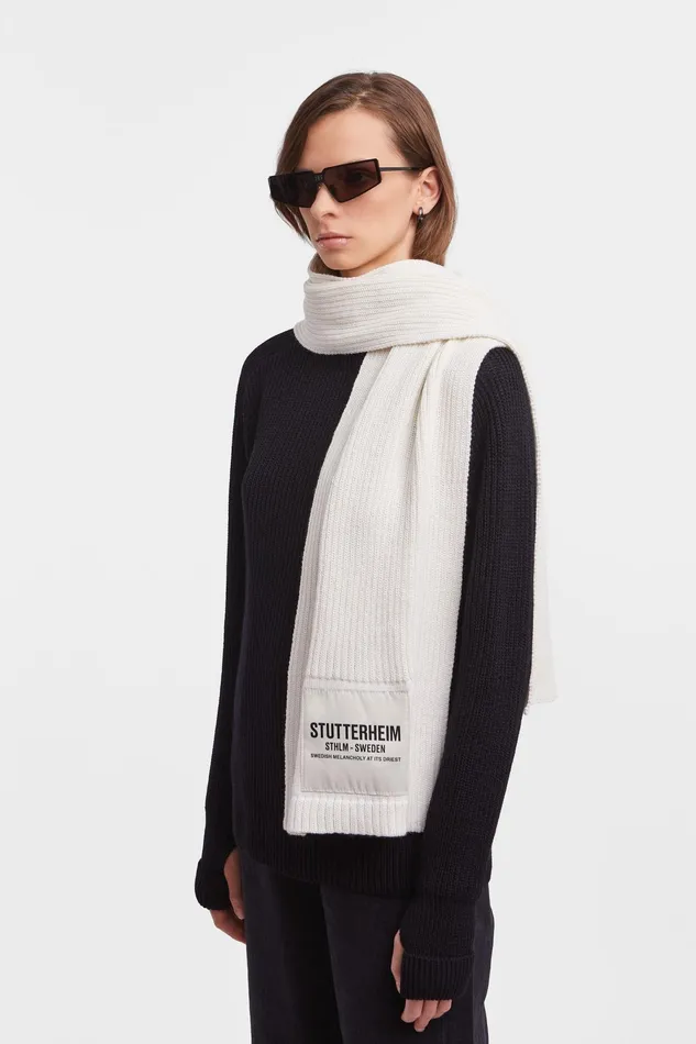 Stutterheim Wrap Scarf OffWhite Women Scarves