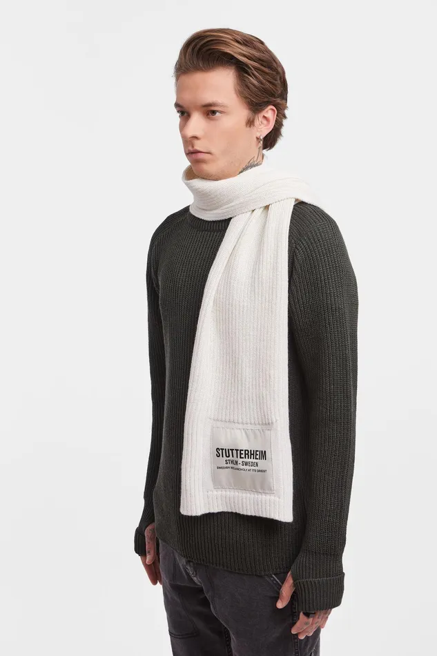 Stutterheim Wrap Scarf OffWhite Women Scarves