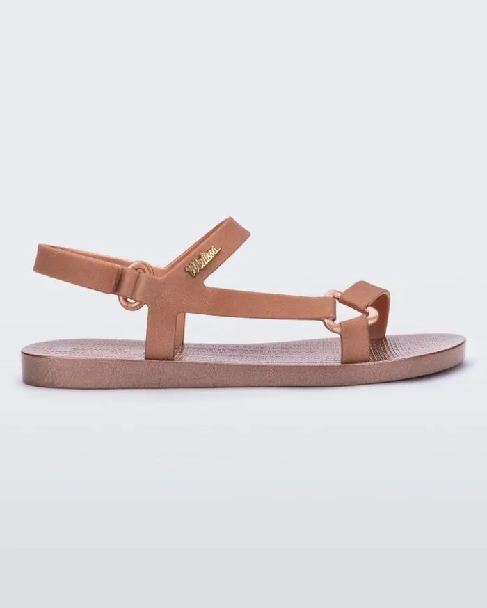 Sun Downtown Rose Metallic Women Melissa Sandals