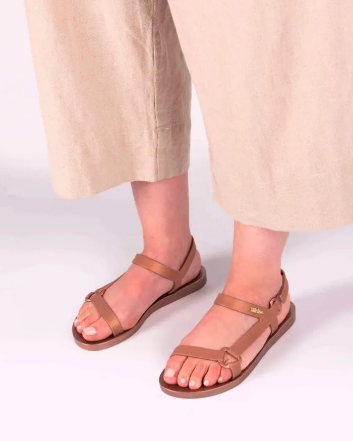 Sun Downtown Rose Metallic Women Melissa Sandals