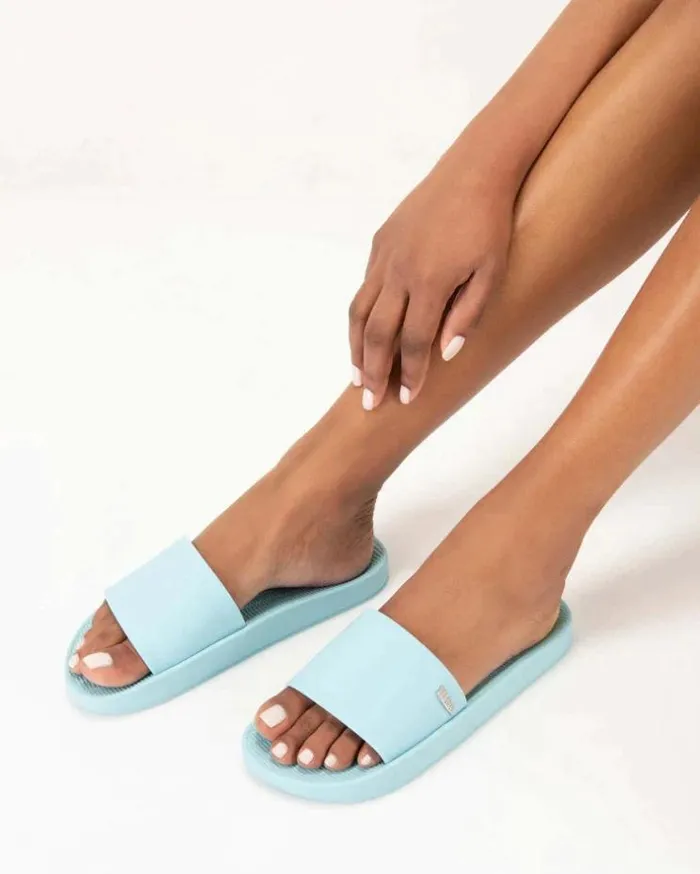 Sun Sunset Light Blue Women Melissa Slides