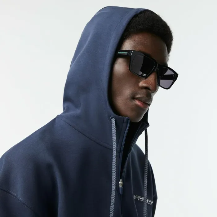 Sunglasses Men Lacoste Men039s Rectangle Active Sunglasses Matt Black 001