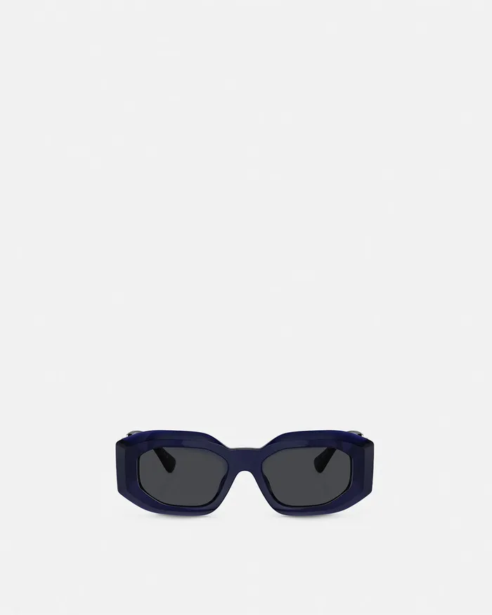 Sunglasses MenWomen Versace Maxi Medusa Biggie Sunglasses Blue