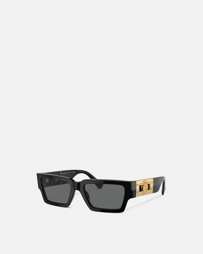 Sunglasses WomenMen Versace Medusa Deco Sunglasses Blackgold