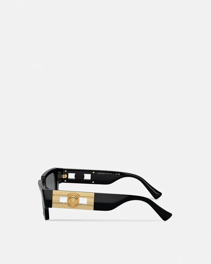 Sunglasses WomenMen Versace Medusa Deco Sunglasses Blackgold