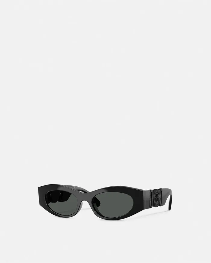 Sunglasses Women Versace Medusa Biggie CatEye Sunglasses Black