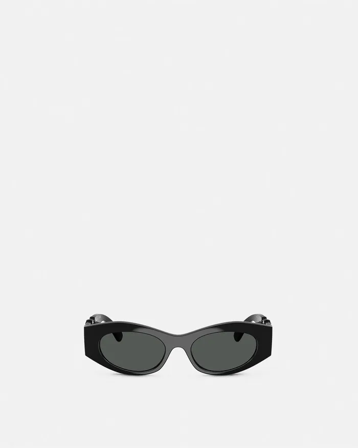 Sunglasses Women Versace Medusa Biggie CatEye Sunglasses Black