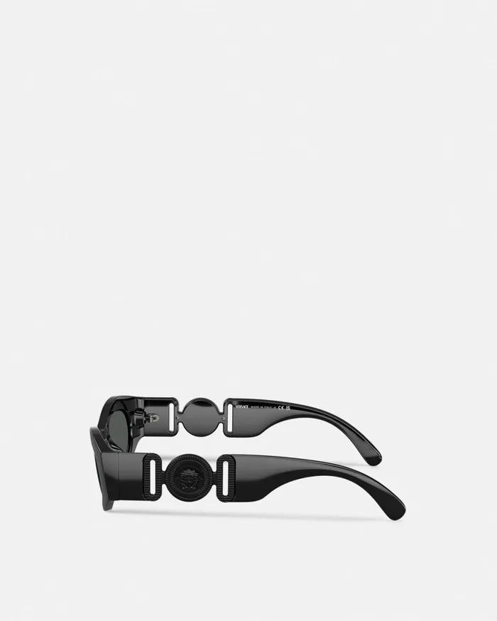 Sunglasses Women Versace Medusa Biggie CatEye Sunglasses Black