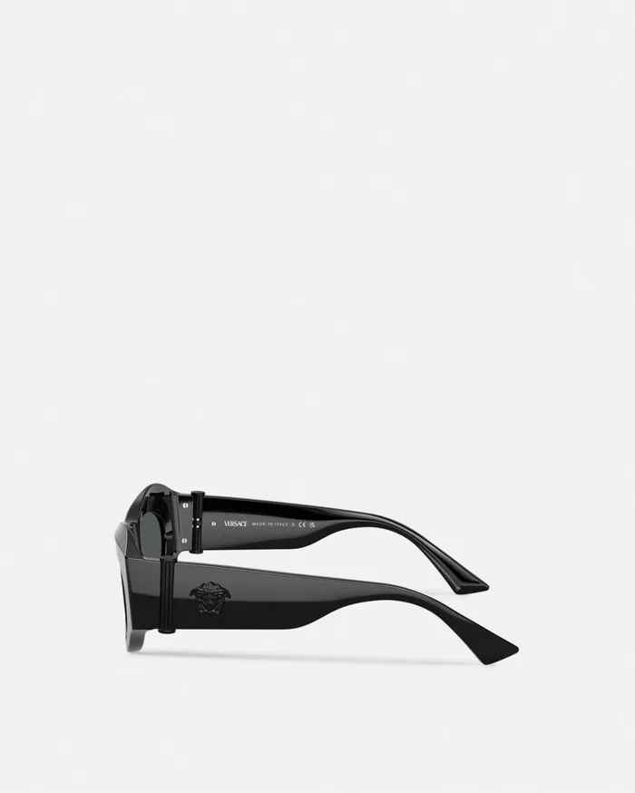 Sunglasses Women Versace Medusa Glam Sunglasses Black