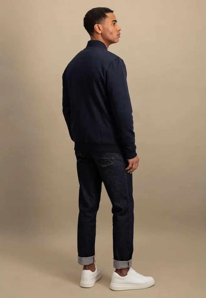 Sweat Men FYNCHHATTON Hybrid Jacket With A Stand up Collar Navy