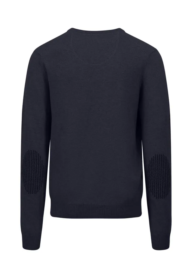 Sweater Men FYNCHHATTON Basic Sweater Made Of Wool With A Vneckline Cloud Bluenew Dijonnavywinter Whitehazel