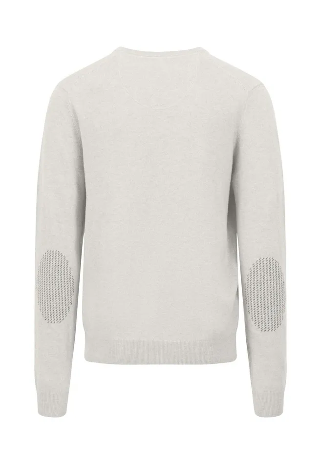 Sweater Men FYNCHHATTON Basic Sweater Made Of Wool With A Vneckline Cloud Bluenew Dijonnavywinter Whitehazel