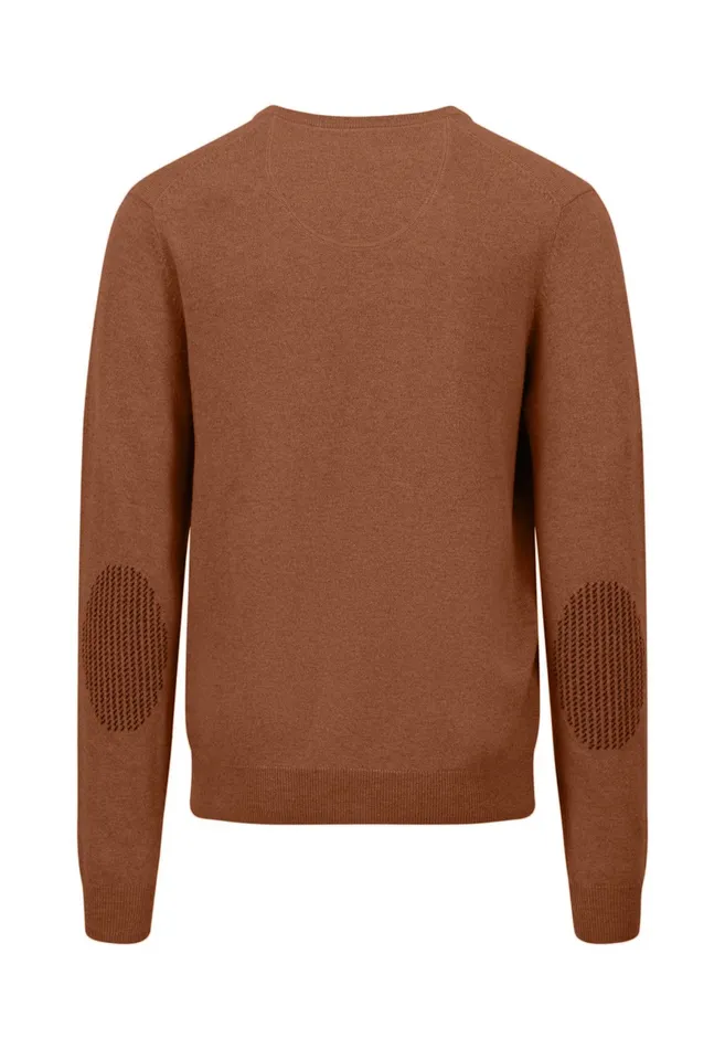 Sweater Men FYNCHHATTON Basic Sweater Made Of Wool With A Vneckline Cloud Bluenew Dijonnavywinter Whitehazel